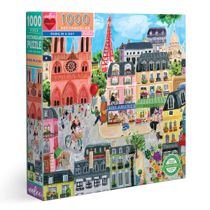 eeBoo Puzzle - 1000 Piece - Paris In A Day (510359)
