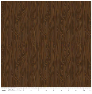 Riley Blake Designs Pine Grove Woodgrain Brown / Sold by The 1/2 Yard (C15937-BROWN)