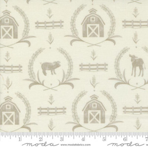 Moda Fabric - Willow Farm -  Farm Yard Damask Cloud