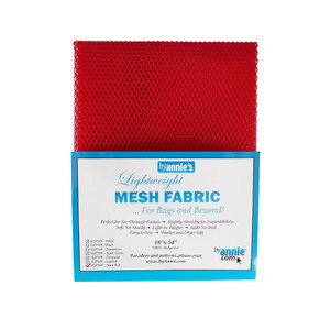 By Annie Lightweight Mesh 1/2 yard package - Atom Red