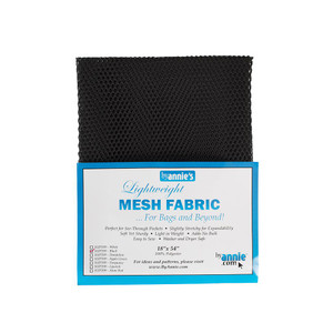 By Annie Lightweight Mesh 1/2 yard package - Black