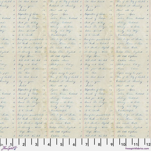 Tim Holtz Palette | Palette Indigo | Indigo Ledger - Indigo | Sold by The 1/2 Yard