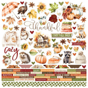 Simple Stories - Simple Vintage Autumn Breeze - 12x12 Cardstock Sticker Sheet (25102)