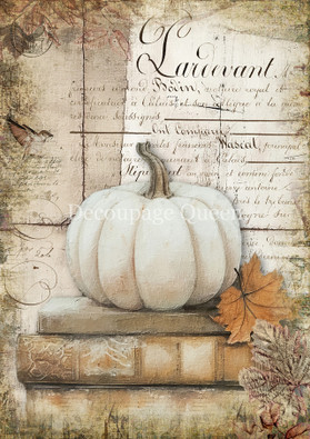 Decoupage Queen - Cottage Pumpkin 1 Rice Paper A4 (DQRP_0781-A4)
