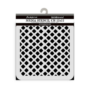 Stamperia - Timeless - Thick Stencil - Candy Christmas Waffle Pattern (KSTDS50)