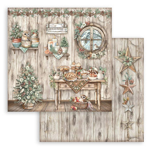 Stamperia - The Owl's House - 12x12 Scrapbook Paper - Table (SBB1091)