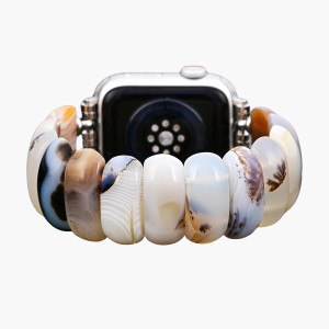Cape Diablo - Ivory Dune Agate Stretch Apple Watch Strap (AWSLIvoryDune)