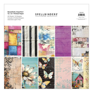 Spellbinders - Beautifully Imperfect Collection - 12 x 12" Printed Paper Pad (SCSP-023)
