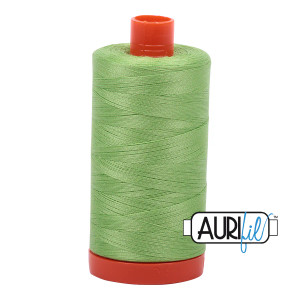 Aurifil 100% Cotton Mako Thread 50 wt - Shining Green (MK50SP5017)