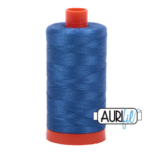 Aurifil 100% Cotton Mako Thread 50 wt - Delft Blue (MK50SP2730)