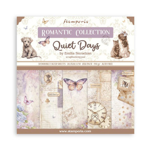 Stamperia - Quiet Days - 8 x 8 Paper Pad (SBBS134)