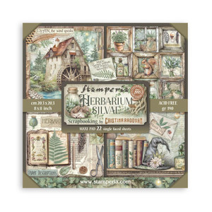 Stamperia - Herbarium Silvae - 8x8 Single Face Sheet Paper Pad (SBBSXB20)