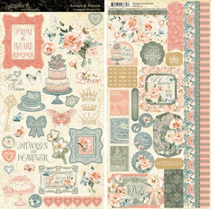 Graphic 45 - Always & Forever - Cardstock Stickers (4503176)