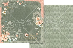 Graphic 45 - Always & Forever - 12x12 Scrapbook Paper - Dark Layout (4503163)