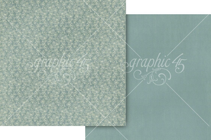 Graphic 45 - Always & Forever - 12x12 Scrapbook Paper - Regency Blue (4503172)