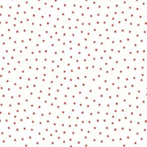 Riley Blake Designs Sew America - Star Toss White Print