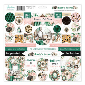 Mintay Papers - Lady's Secret - 12 x 12 Chipboard Ephemera Sheet (MT-LAS-14)
