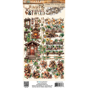 49 and Market - Timber And Tweed Laser Cut Outs - Floral (DTT-34776)