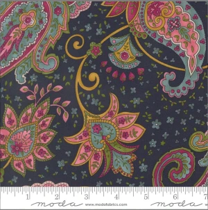 Moda Fabric - Chelsea Garden Posh Paisley Paisley Midnight