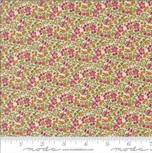 Moda Fabric - Chelsea Garden Ambling Vine Small Floral Porcelain