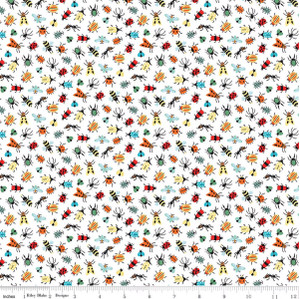 Riley Blake Designs Happy Haven Bug Life White