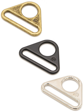 By Annie Premium Triangle Rings Nickle - 1.5" Flat