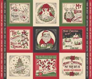 Moda Fabric - Holiday Cheer Panel Natural - Sold by Panel (20978 11)