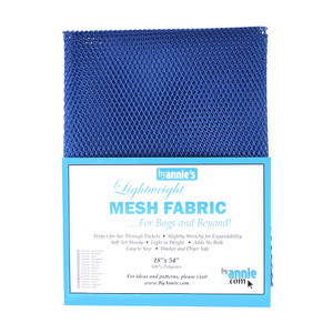 By Annie Lightweight Mesh 1/2 yard package - Blastoff Blue