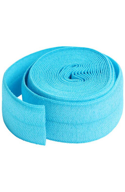 By Annie Fold-Over Elastic 20mm - 2 Yards - Parrot Blue