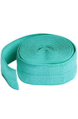 By Annie Fold-Over Elastic 20mm - 2 Yards - Turquoise