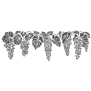 The Crafters Workshop Rustic Sign Stencil - Grapevine