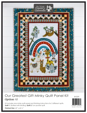 The Whole Country Caboodle - Our Greatest Gift Minky Quilt Panel