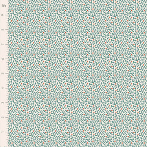 Tilda Fabrics Village Life Blender - Lillian Teal - Sold by half yard