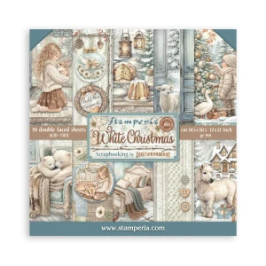 Stamperia - White Christmas - Paper Pad 12x12 (SBBL190)