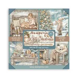 Stamperia - White Christmas - 12 x 12 Single Face Sheets Paper Pad (SBBXLB39)