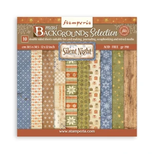 Stamperia - Silent Night - Backgrounds 12x12 Paper Pad (SBBL193)