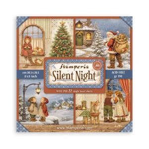 Stamperia - Silent Night - 8x8 Single Face Sheet Paper Pad (SBBSXB28)