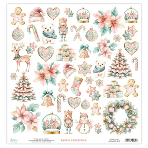 Mintay Papers 12 X 12 Elements Paper - Pastel Christmas