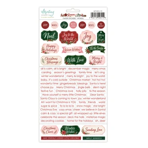 Mintay Papers - Season Of Joy - 6 x 12 Elements Paper stickers - Words (MT-SOJ-13)