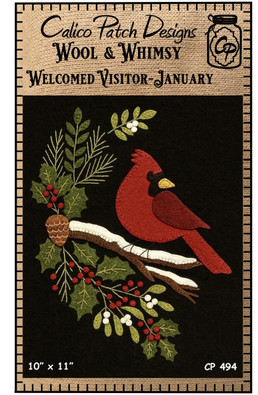 Calico Patch Designs Wool & Whimsy Welcomed Visitor - January