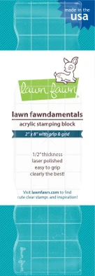 Lawn Fawn 2"x8" grip block with grid (LF502)