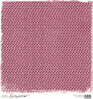 Magnolia 12 x 12 Paper You Are Special LOT OF HEARTS
