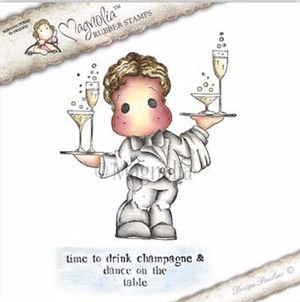 Magnolia Stamps Time to Drink Champagne Edwin