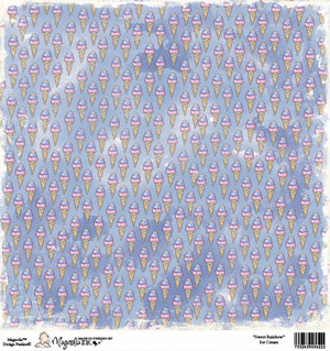 Magnolia 12 x 12 Paper Sweet Rainbow ICE CREAM