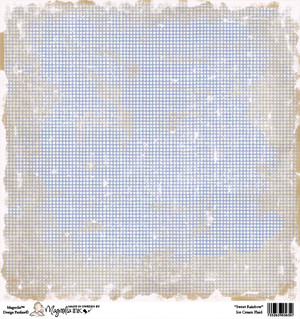 Magnolia 12 x 12 Paper Sweet Rainbow ICE CREAM PLAID
