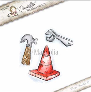 Magnolia Stamps - World Wide Web - Construction Worker Tools