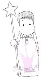 Magnolia EDWIN WITH STAR Rubber Stamp