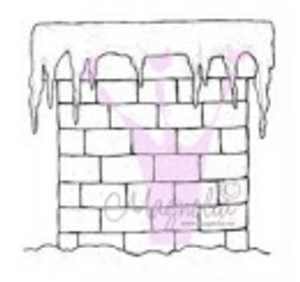 Magnolia Stamps CHIMNEY WITH SNOW Rubber Stamp Magnolia Stamps CHIMNEY WITH SNOW Rubber Stamp