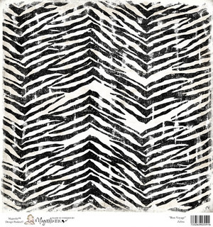 Magnolia 12 x 12 Paper Bon Voyage ZEBRA