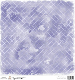 Magnolia 12 x 12 Paper Bon Voyage VINTAGE PEACOCK PLAID